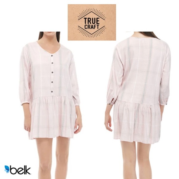 NWT True Craft Belk Exclusive Long Sleeve Shirt Dress Size Medium - Women Casual - Picture 1 of 7